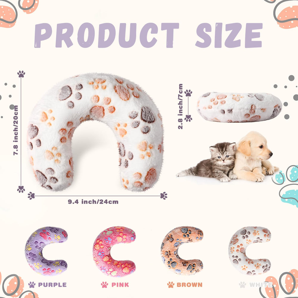 Sweetude u-shaped pet neck pillow provides gentle neck support for naps