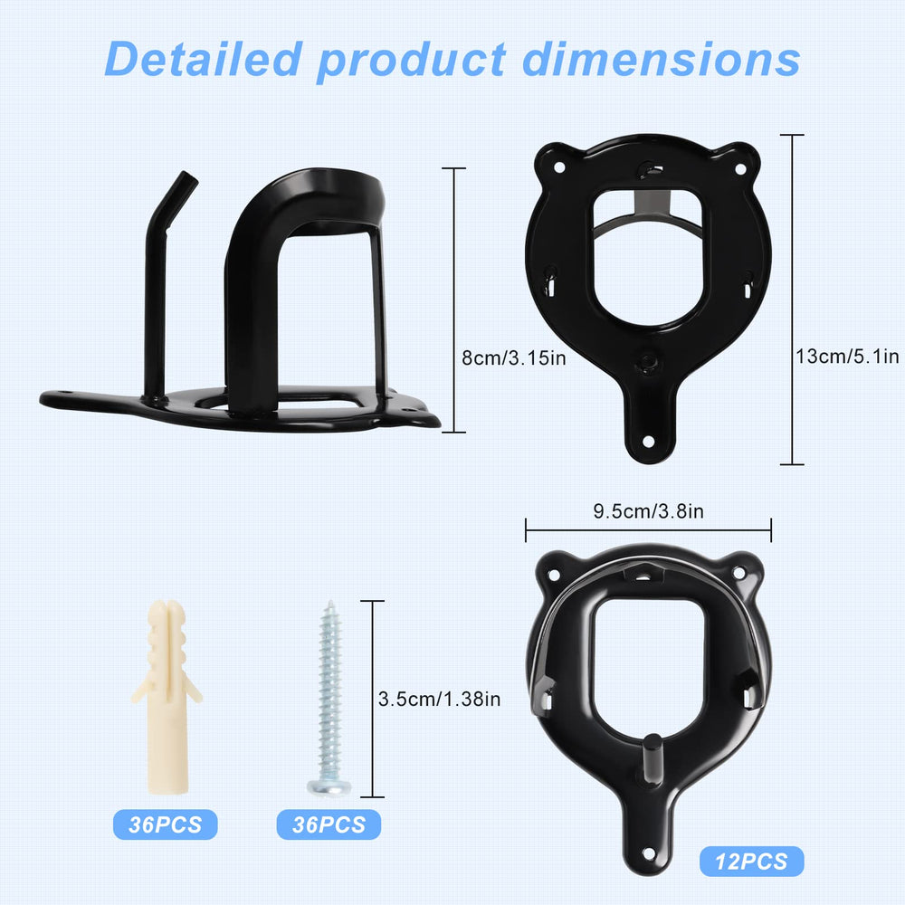 Swess bridle hooks with tubes and screws ready for secure installation