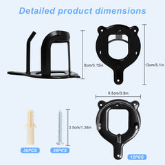 Swess bridle hooks with tubes and screws ready for secure installation