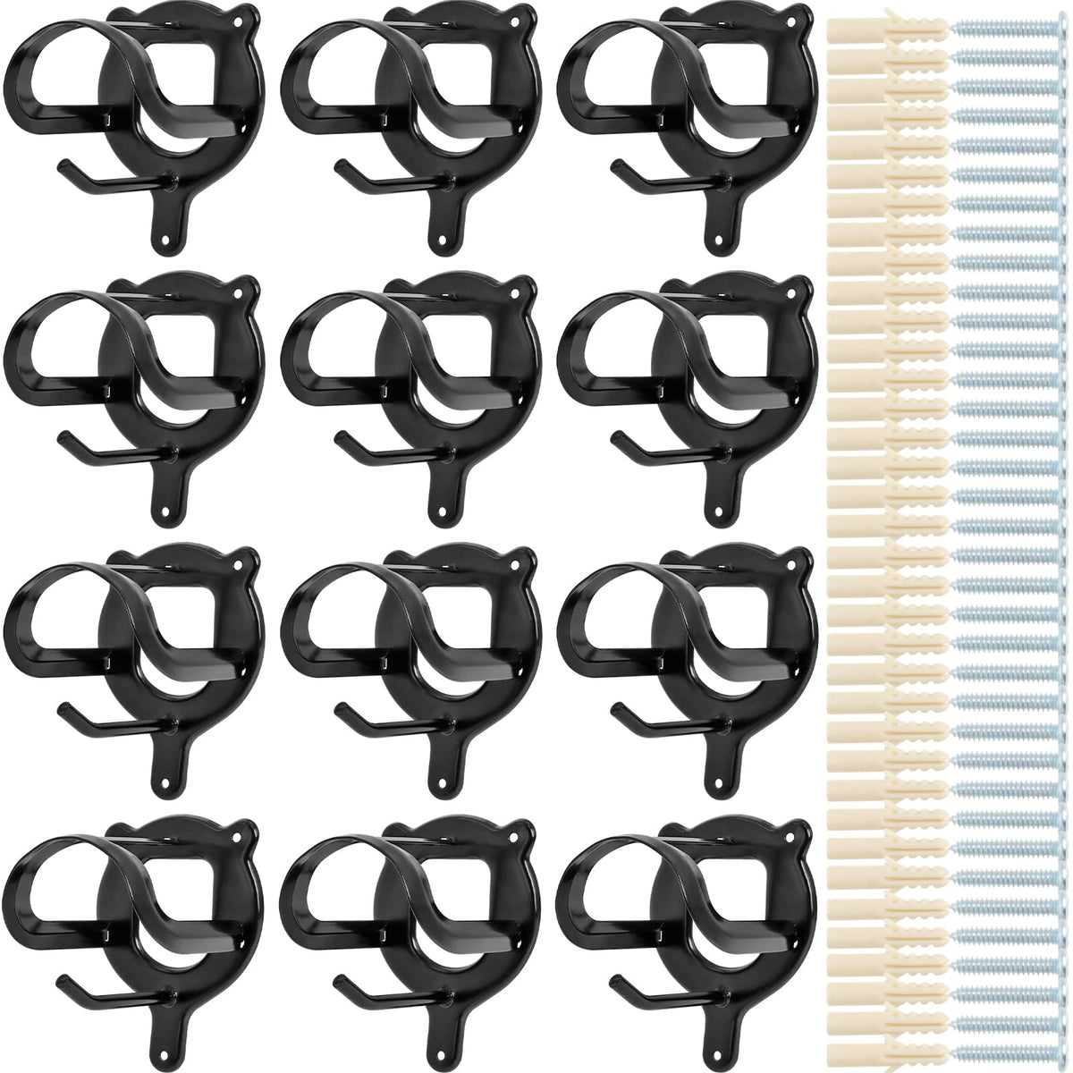 Swess bridle rack with 12 hooks for organized tack storage