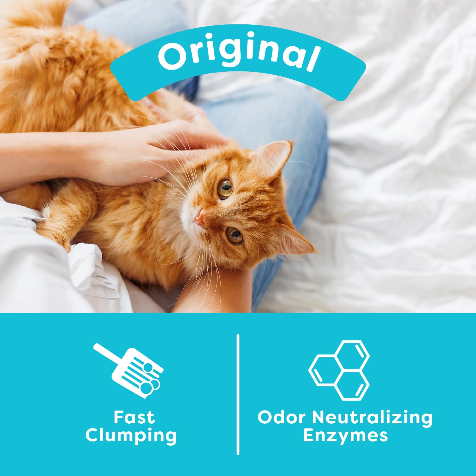 sWheat Scoop odor-neutralizing enzymes provide quick odor control.