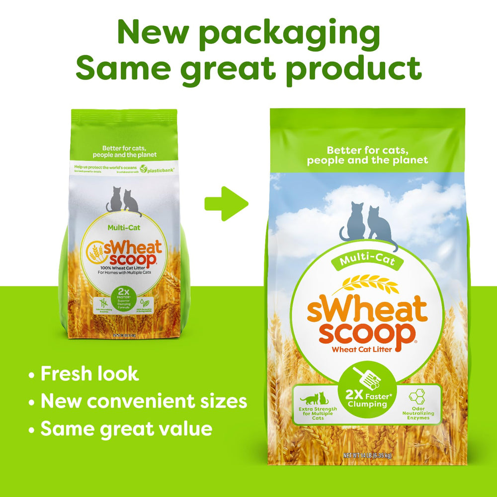 sWheat Scoop natural odor enzymes at work help capture smells early.