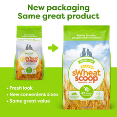 sWheat Scoop natural odor enzymes at work help capture smells early.