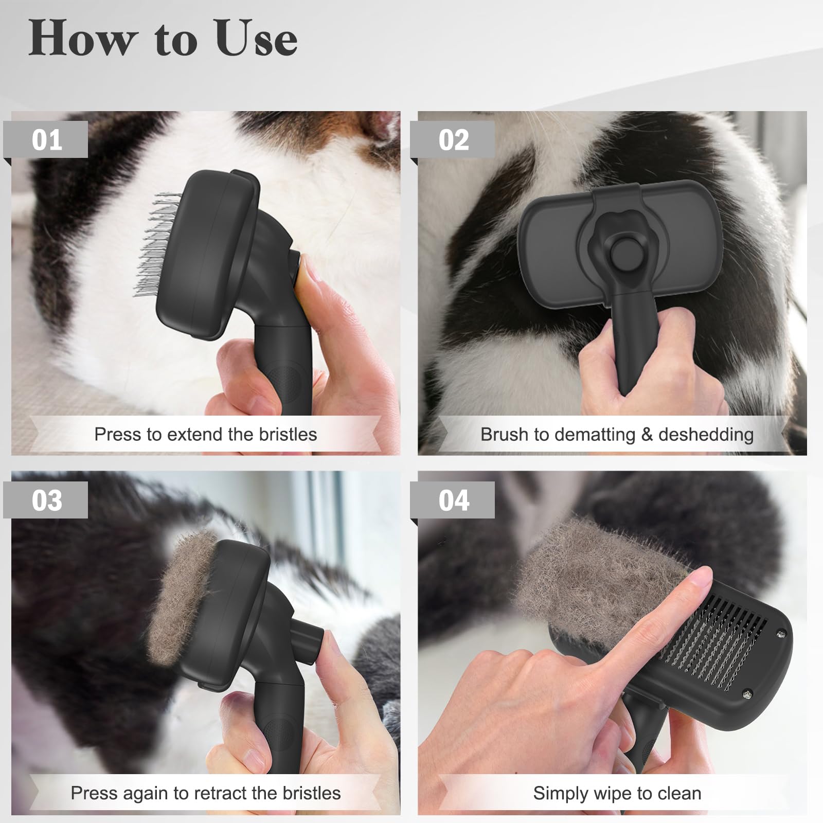 Swihauk after-use fur removal is quick and easy.