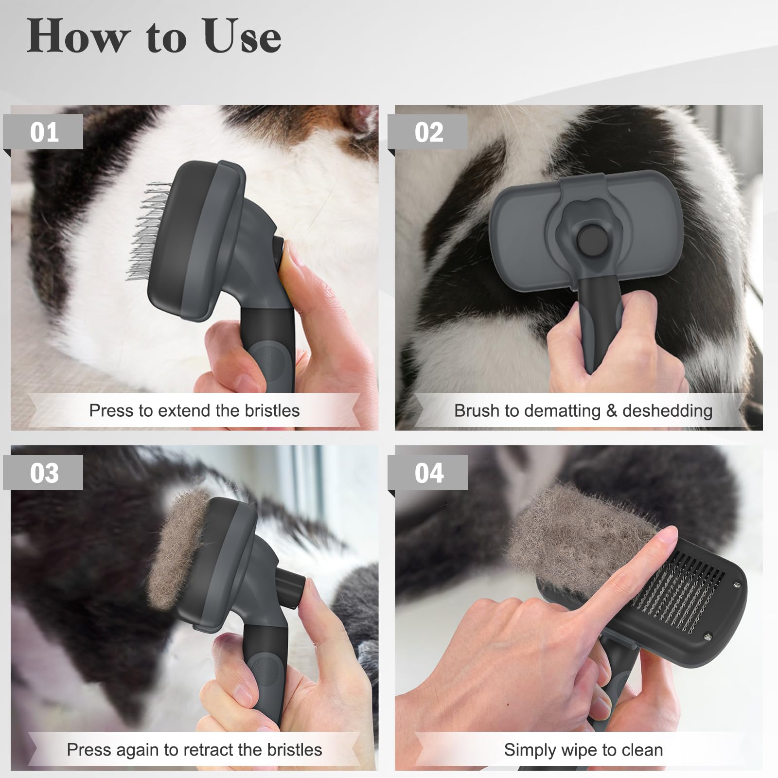 Swihauk compact grooming brush ideal for quick home grooming sessions