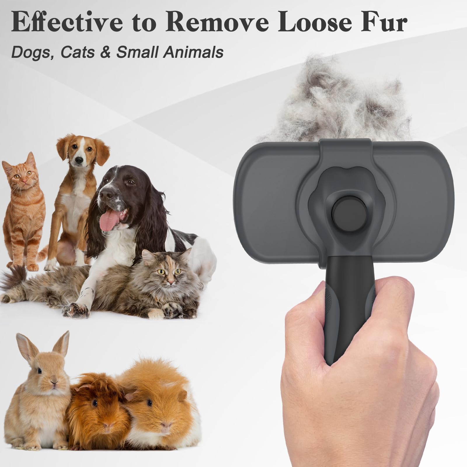 Swihauk deshedding tool suitable for dogs and cats with varying coat lengths