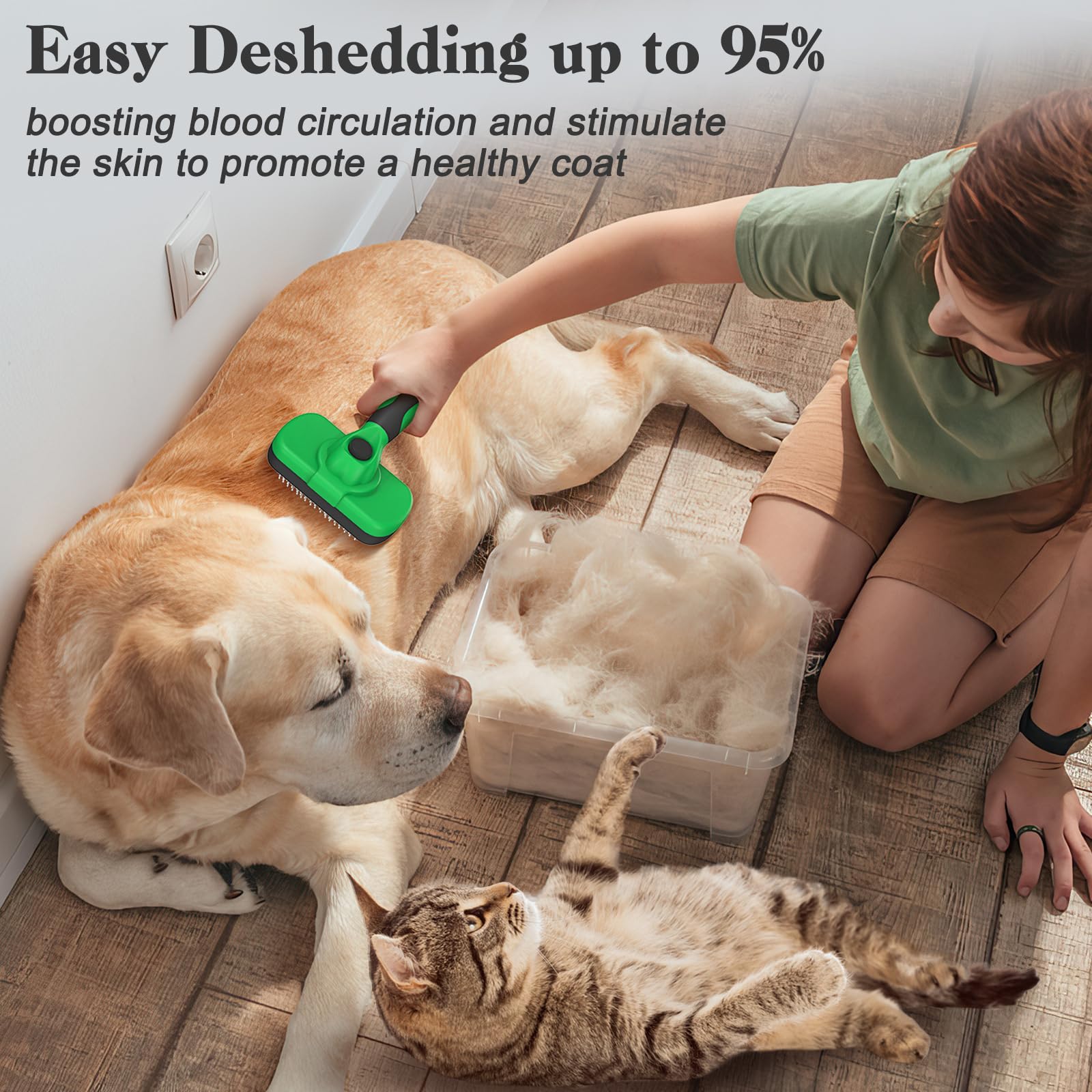 Swihauk release bottom for easy cleaning after shedding