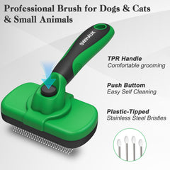 Swihauk soft-head design delivers gentle deshedding without scratching sensitive skin