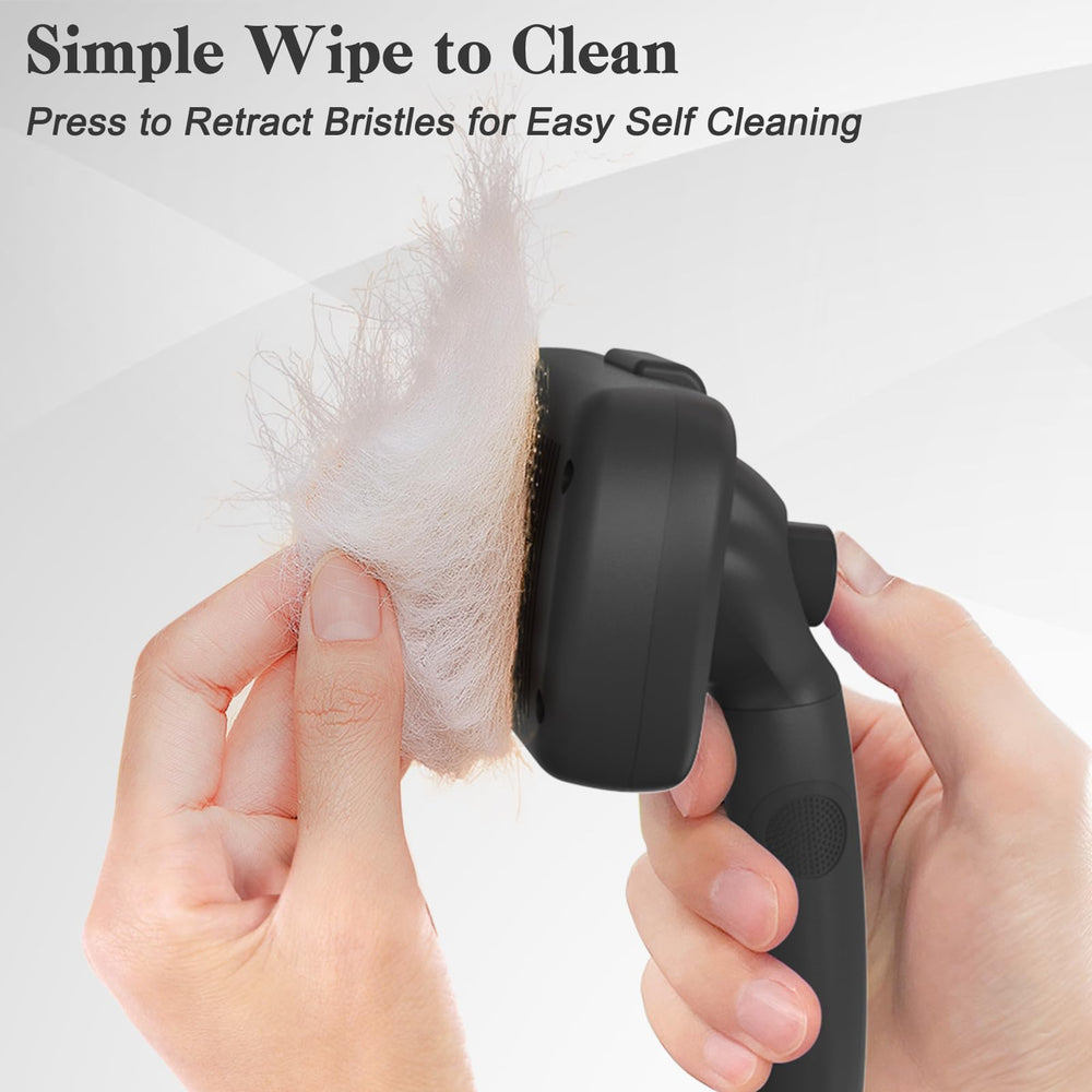 Swihauk soft plastic round-head bristles glide safely over fur and skin.