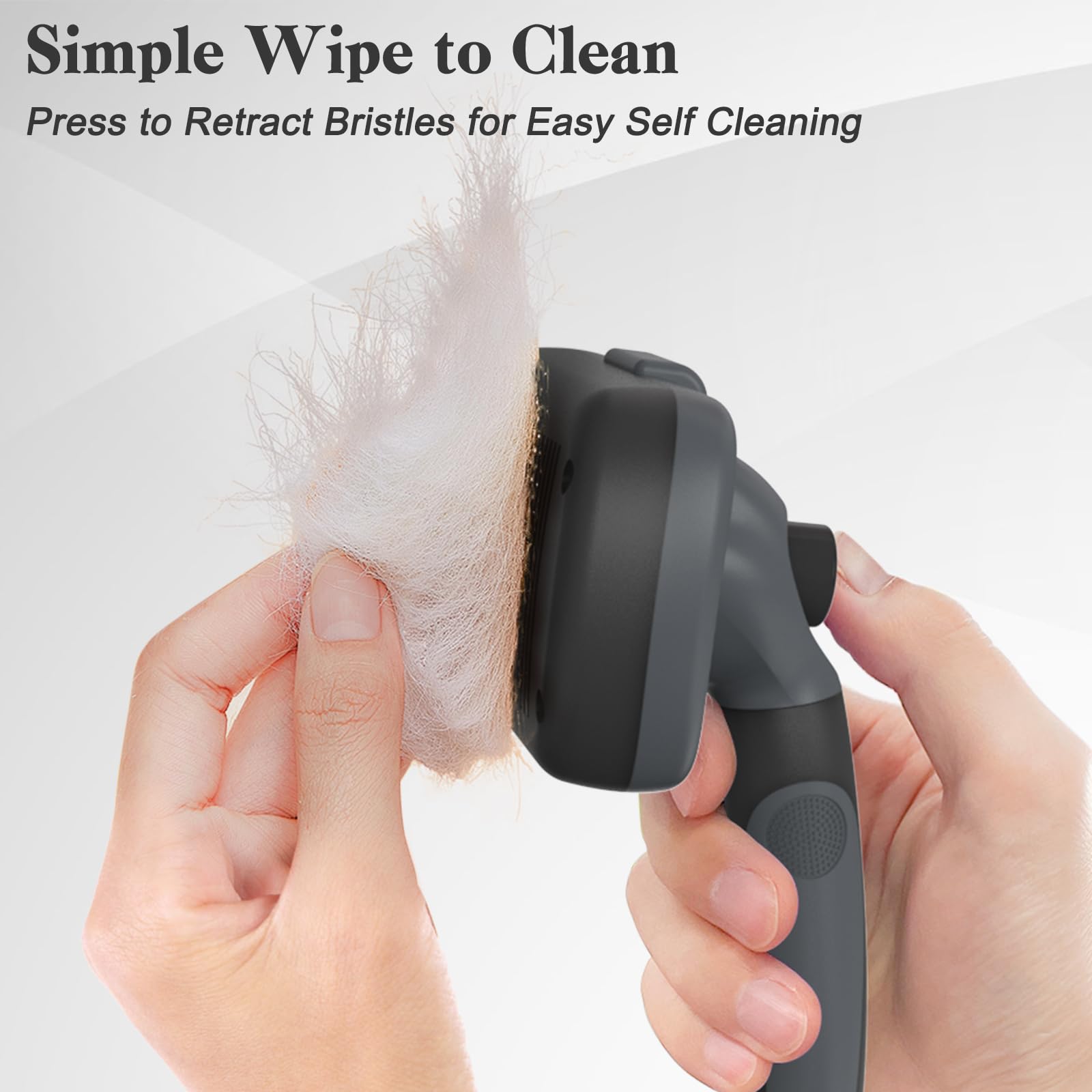 Swihauk brush with soft round bristles gentle on the pet's skin during grooming