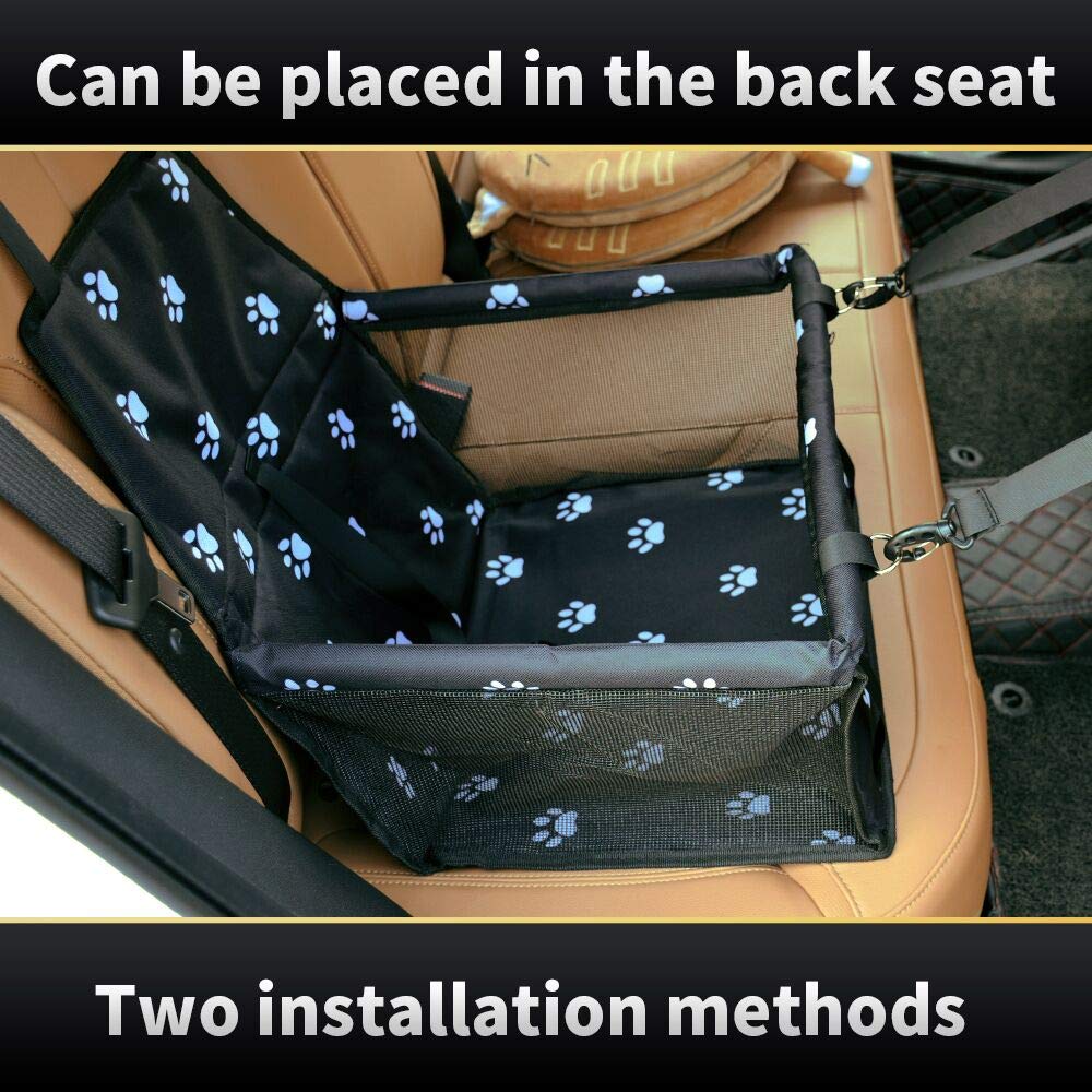 SWIHELP dog car seat-adjustable-straps helps secure the booster in cars