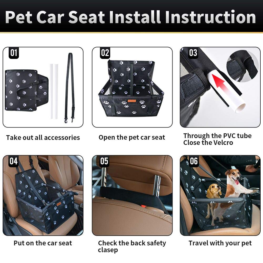 SWIHELP dog car seat-waterproof-600d-oxford-fabric protects against spills