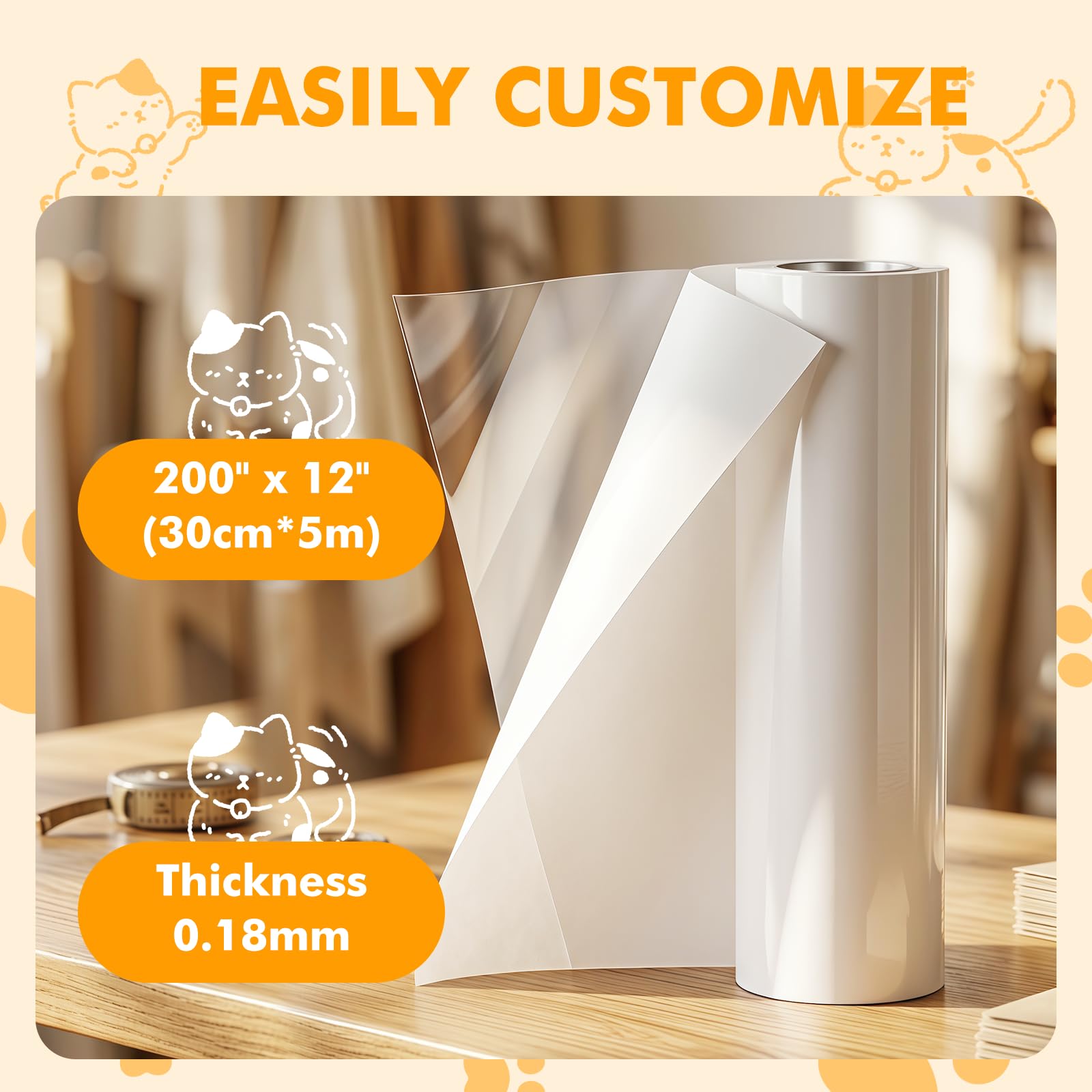 Swihorab self-adhesive film application demonstrates easy, residue-free protection for fabric.
