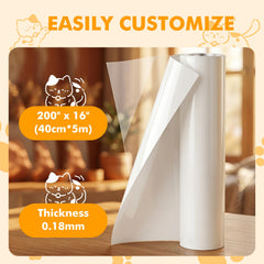 Swihorab transparent couch protector on armrest remains discreet and clear.