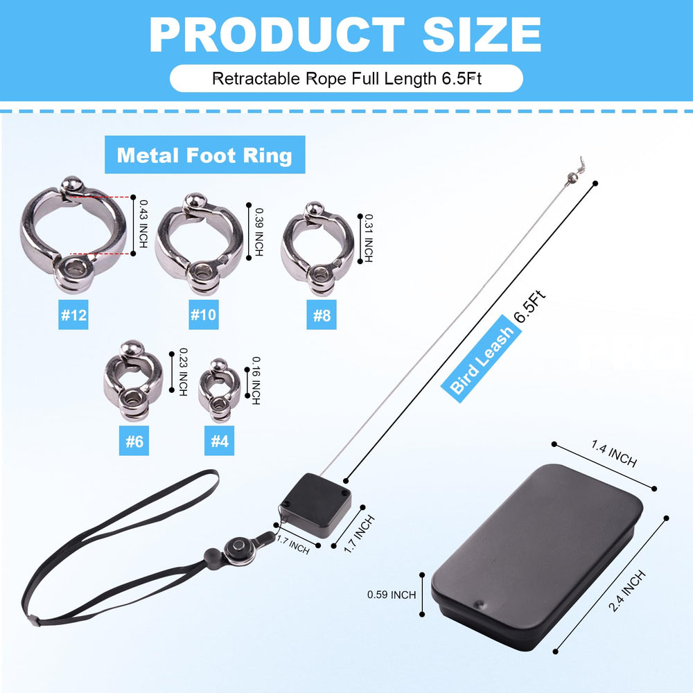 Swirge automatic-stretching leash adapts to bird movement to reduce injury risk.