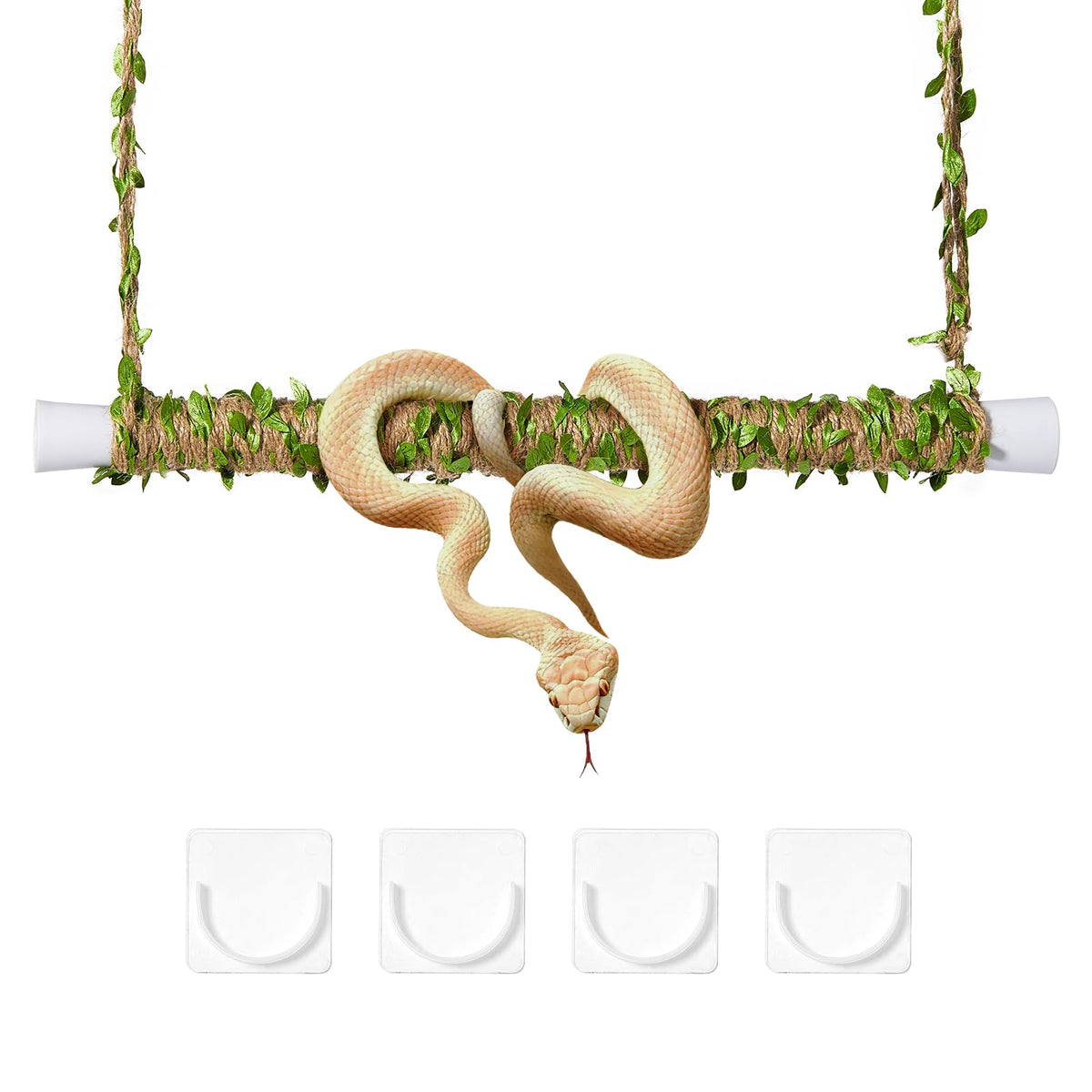 Swirge Snake Enrichment Climbing Stick with adjustable length for versatile tank climbing.