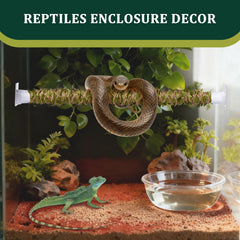 Swirge snake decor vine adds natural look and claw-grounding points.
