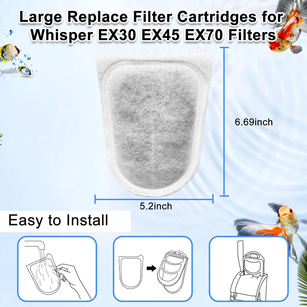 Switior 10-pack replacement cartridges ensuring reliable aquarium filtration.