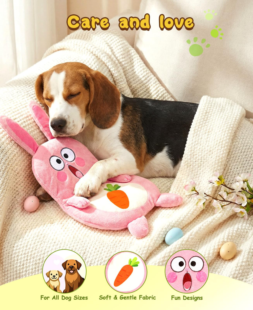 Swooflia compact Easter toy set fits small to medium dogs.