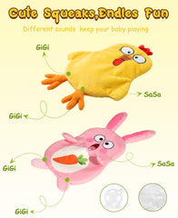 Swooflia crinkle squeaker dog toy provides engaging sounds for active dogs.
