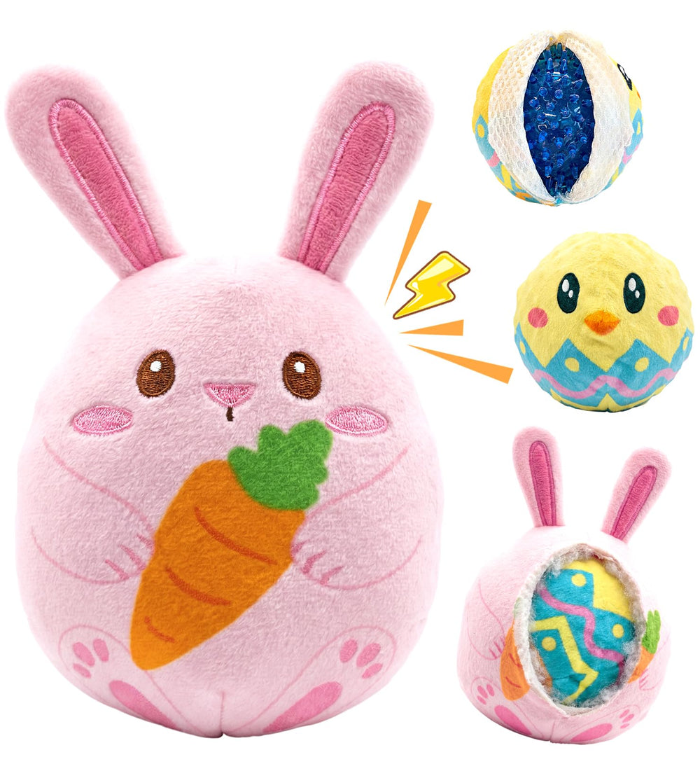 Swooflia Easter dog toy bunny — soft plush for gentle play