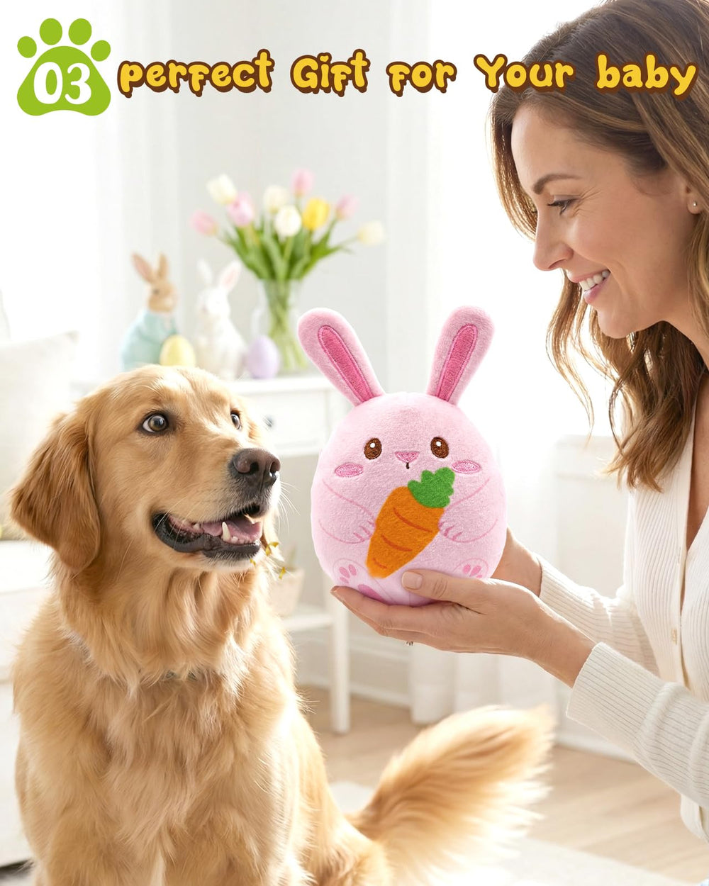 Swooflia Easter gift for small and medium dogs — festive playtime option