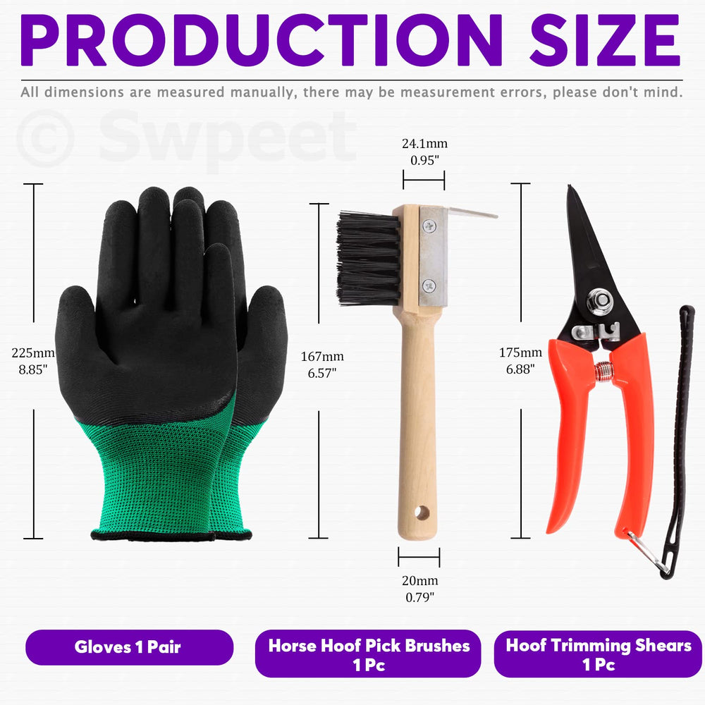 Swpeet Hoof Knife with wooden grip for controlled leverage during trimming