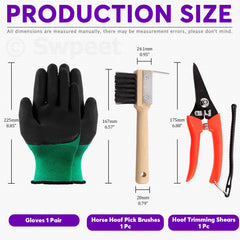 Swpeet Hoof Knife with wooden grip for controlled leverage during trimming