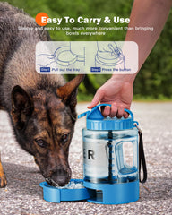 SwSun collapsible bowl expands for easy drinking on hikes