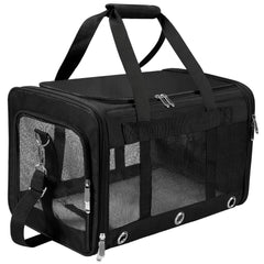 SWUVVI soft sided carrier top entrance showing easy access and airflow