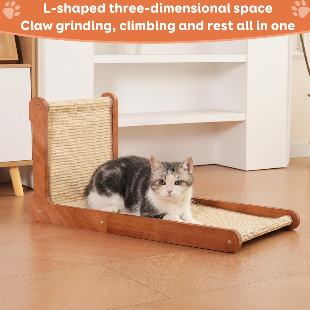 Sxtglxr indoor cat furniture scratcher redirects claws away from furniture