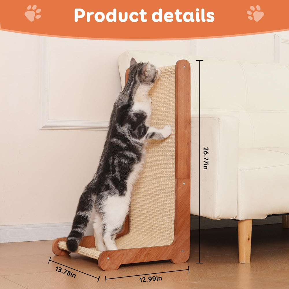Sxtglxr natural sisal cat scratch pad with durable texture for claw maintenance