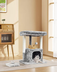 SYANDLVY 27in cat tree scratching posts help protect furniture while sharpening claws