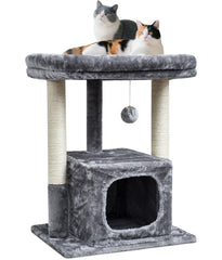 SYANDLVY 27in cat tree top perch—plush comfort for cozy lounging