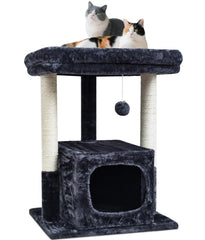 SYANDLVY 27in cat tree top perch offers cozy lounging for indoor cats.