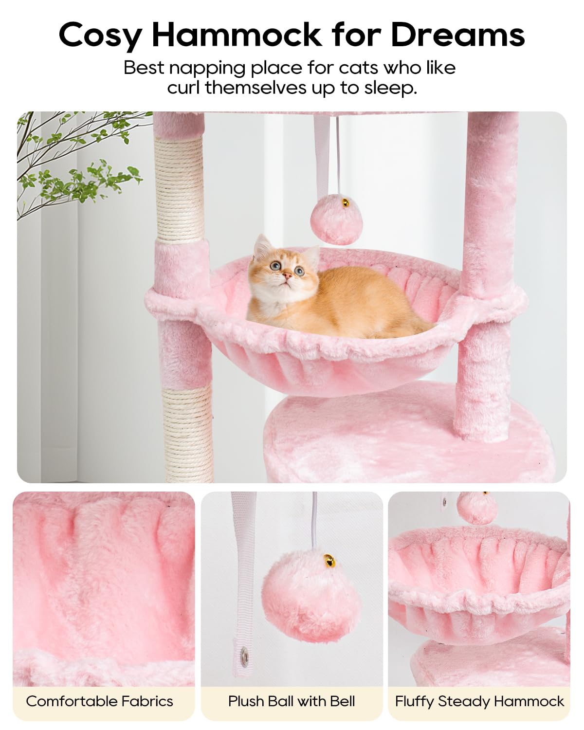 SYANDLVY cat cave provides a snug hideaway for quiet naps