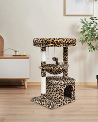 SYANDLVY Cat tree scratching posts with natural sisal protect furniture.