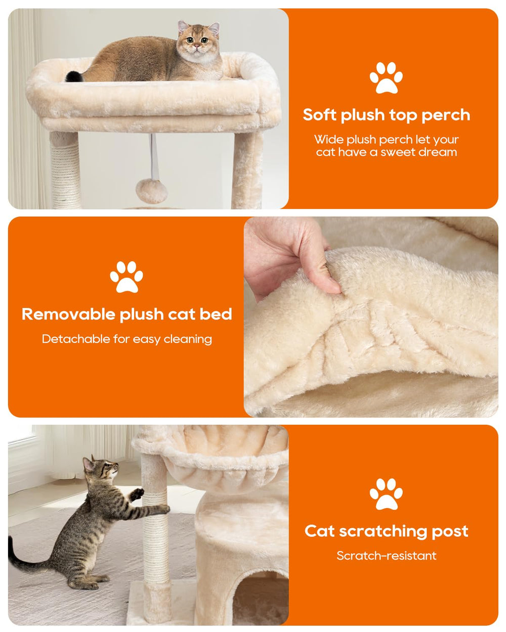 SYANDLVY cat tree natural sisal posts protect furniture