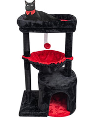 SYANDLVY Gothic cat tree coffin bed perch provides elevated resting for indoor cats