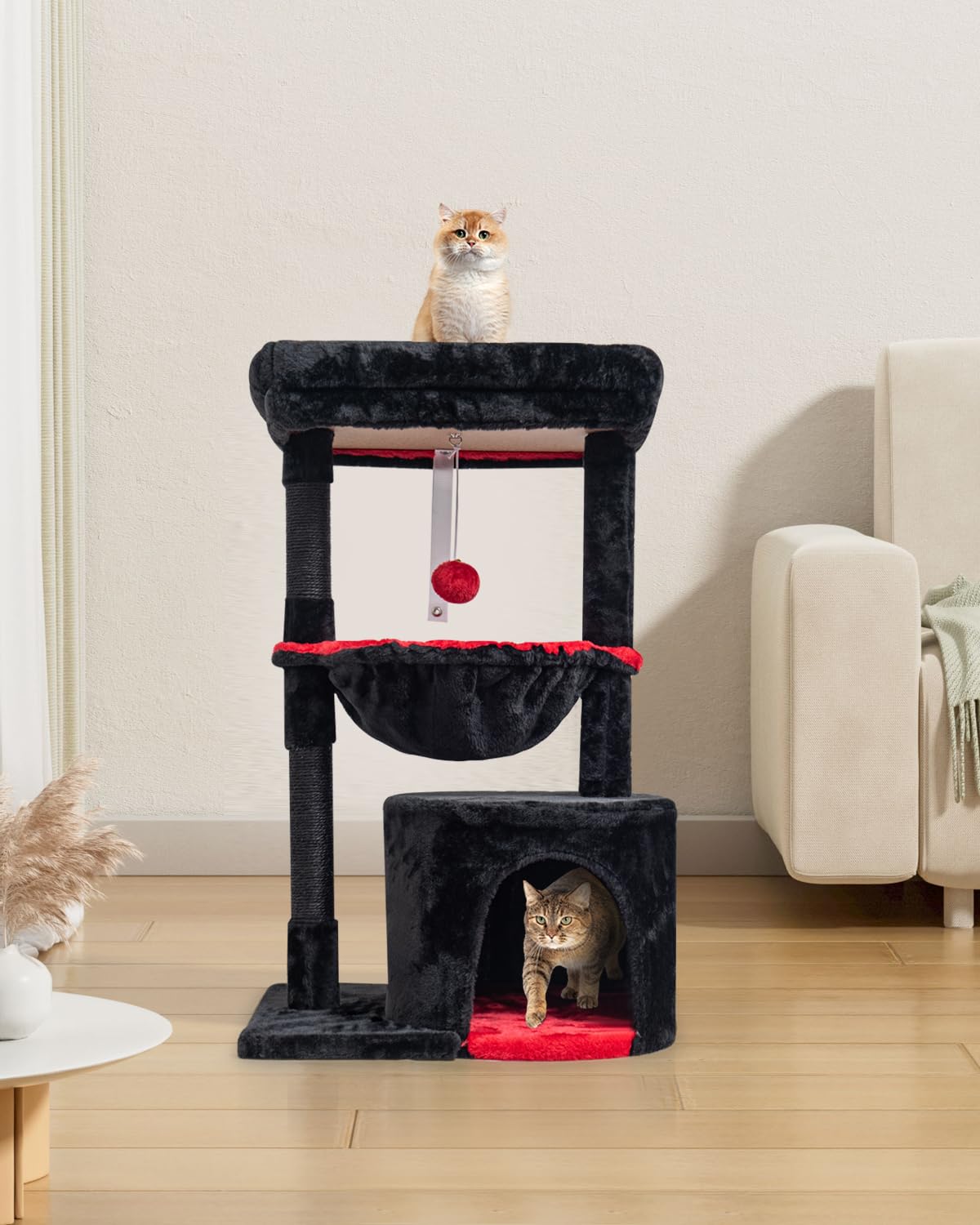 SYANDLVY Gothic cat tree cradle blends modern style with playful function