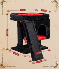 SYANDLVY Gothic Cat Tree scratching board supports full-body stretches and play