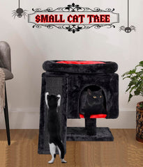 SYANDLVY Gothic Cat Tree scratching post helps protect furniture while cats exercise