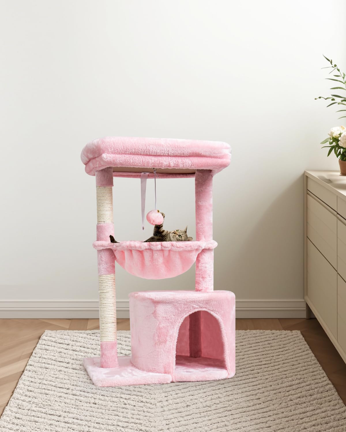 SYANDLVY modern cat furniture complements rooms while entertaining pets