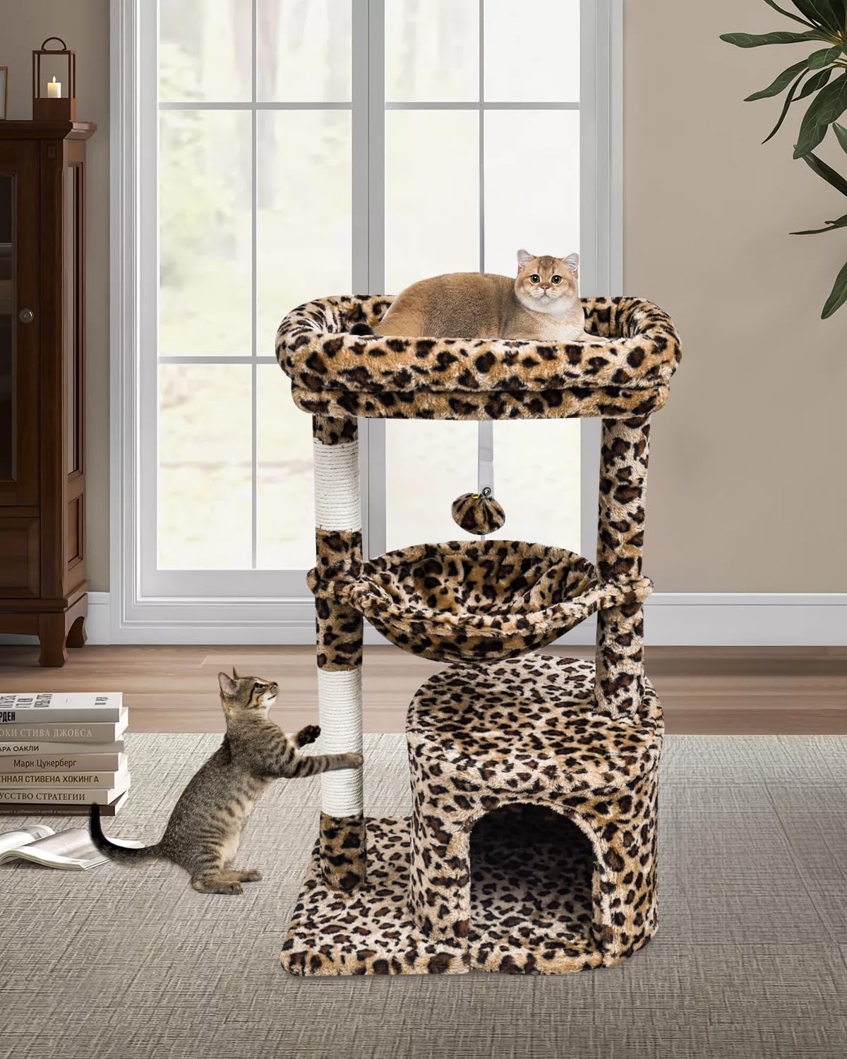 SYANDLVY Modern cheetah-print design complements home decor.