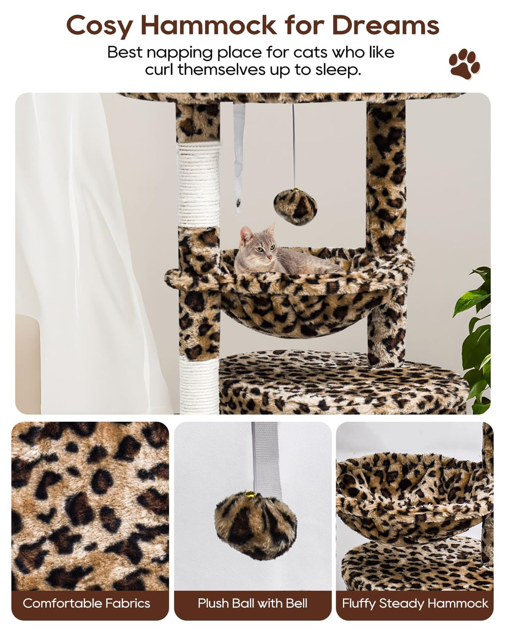 SYANDLVY Padded basket lounger offers soft resting spot.