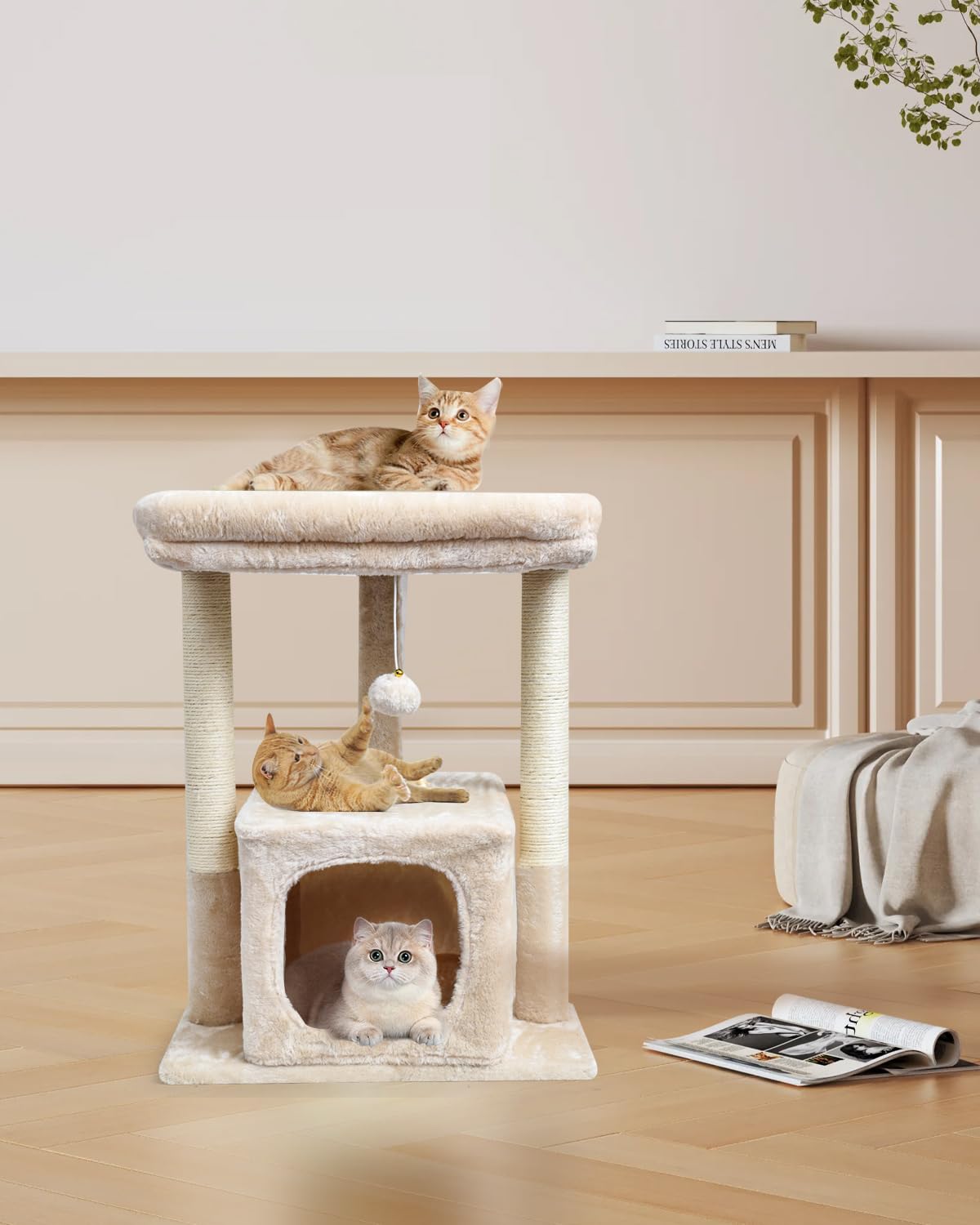 SYANDLVY plush skin-friendly cover adds warmth and comfort for lounging.