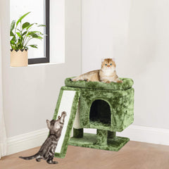 SYANDLVY small cat tower compact dimensions fit in tight spaces.