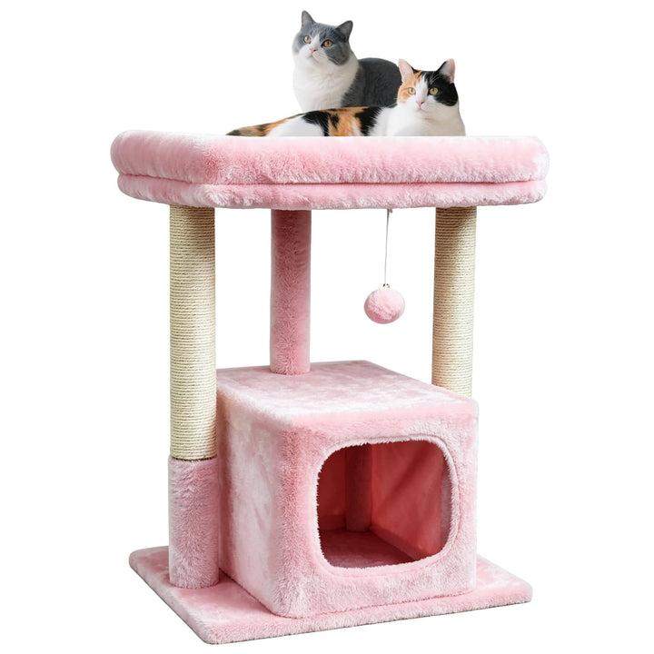SYANDLVY small cat tree top perch plush for cozy lounging
