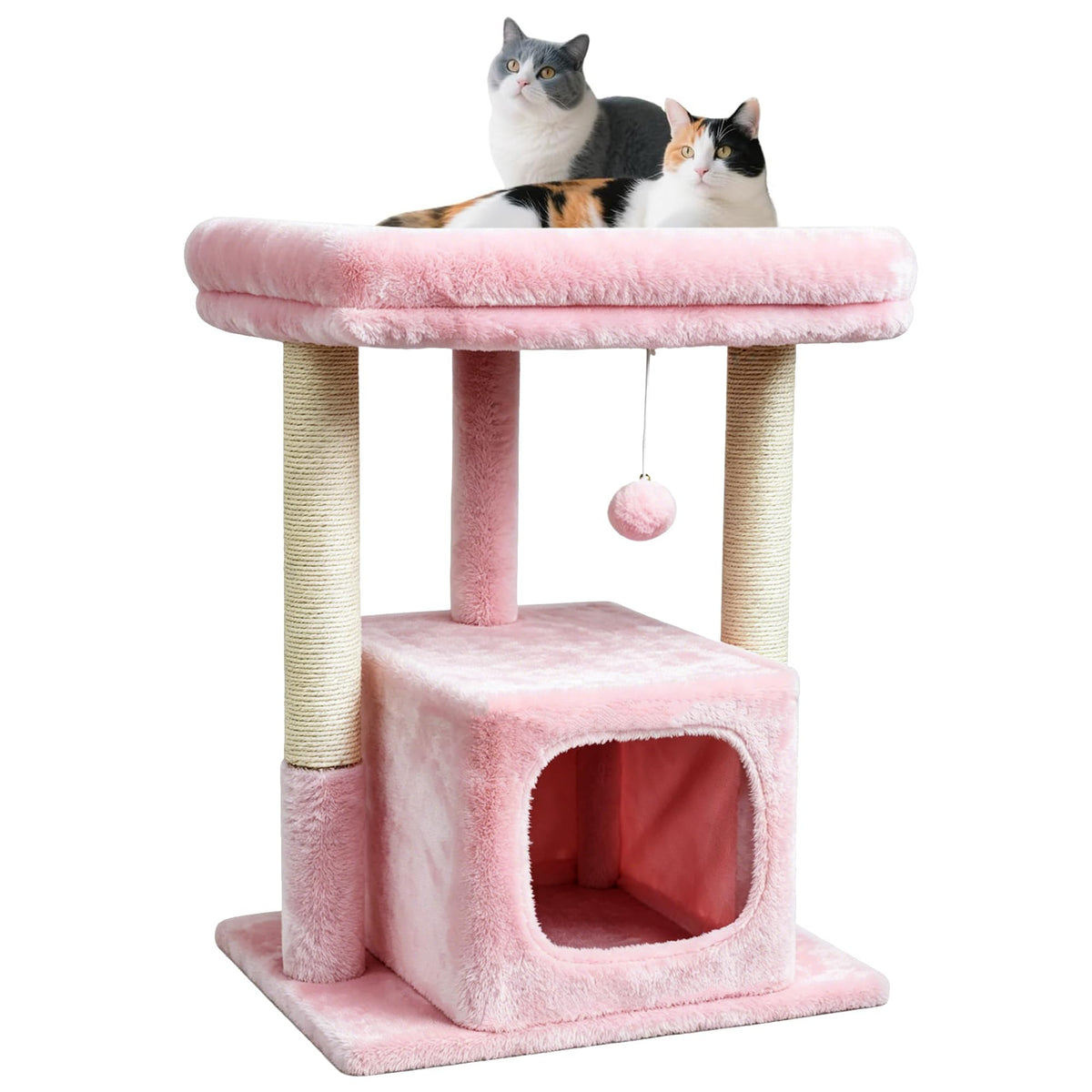 SYANDLVY small cat tree top perch plush for cozy lounging