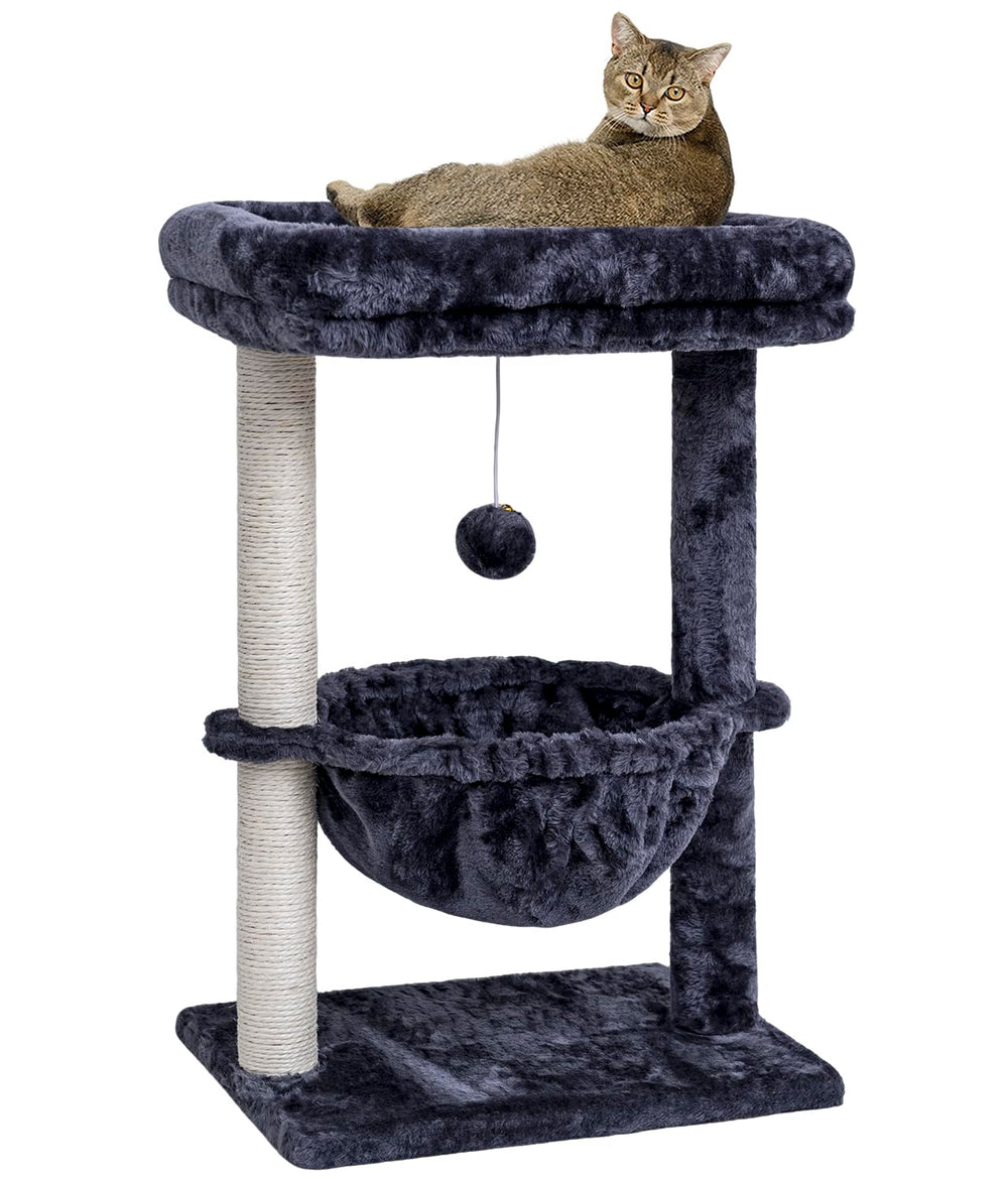 SYANDLVY Small Cat Tree top perch offers a high resting spot for indoor cats.